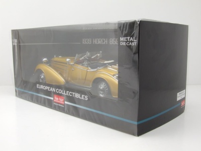 Horch 855 Roadster 1939 gold Modellauto 1:18 Sun Star