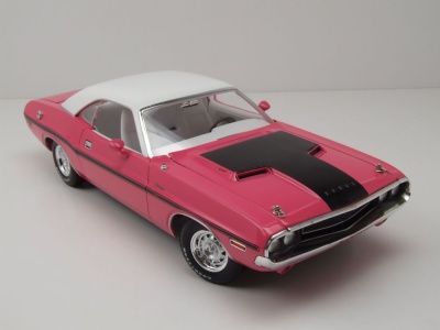 Dodge Challenger R/T 440 Six Pack 1970 pink weiß Modellauto 1:18 Greenlight Collectibles