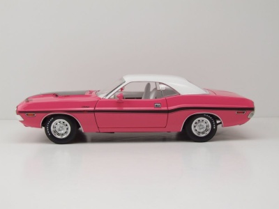 Dodge Challenger R/T 440 Six Pack 1970 pink weiß Modellauto 1:18 Greenlight Collectibles