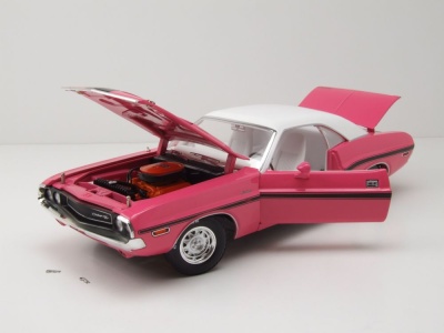 Dodge Challenger R/T 440 Six Pack 1970 pink weiß Modellauto 1:18 Greenlight Collectibles