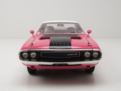 Dodge Challenger R/T 440 Six Pack 1970 pink weiß Modellauto 1:18 Greenlight Collectibles