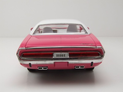 Dodge Challenger R/T 440 Six Pack 1970 pink weiß Modellauto 1:18 Greenlight Collectibles