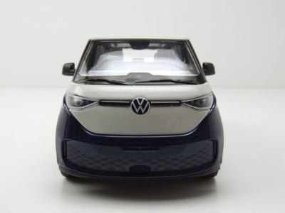VW ID.BUZZ Bus dunkelblau metallic weiß Modellauto 1:24 Welly