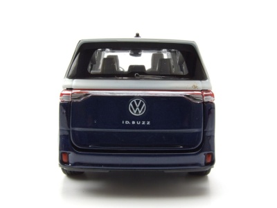 VW ID.BUZZ Bus dunkelblau metallic weiß Modellauto 1:24 Welly