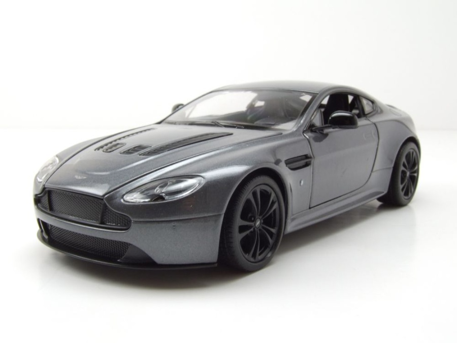 Aston Martin Vantage grau metallic Modellauto 1:24 Welly