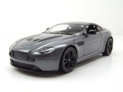 Aston Martin Vantage grau metallic Modellauto 1:24 Welly