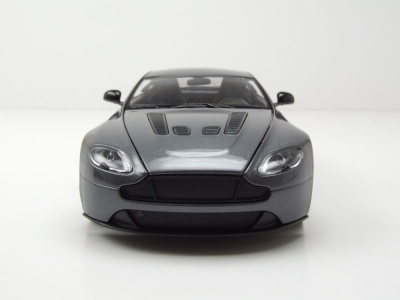 Aston Martin Vantage grau metallic Modellauto 1:24 Welly