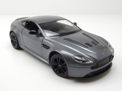 Aston Martin Vantage grau metallic Modellauto 1:24 Welly