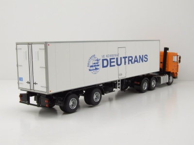 Volvo F12 Sattelzug Deutrans 1980 orange Modellauto 1:43...