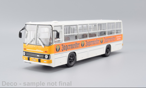 Ikarus 260 Bus Halberstadt Jägermeister 1975 weiß orange Modellauto 1:43 Premium ClassiXXs