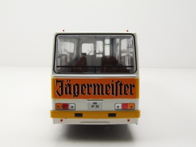 Ikarus 260 Bus Halberstadt Jägermeister 1975 weiß orange Modellauto 1:43 Premium ClassiXXs