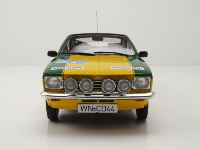 Opel Kadett C Coupe GT/E #5 International Sachs Winter Rallye 1976 gelb Smoleij Geistdörfer Modellauto 1:18 MCG