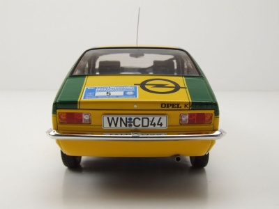 Opel Kadett C Coupe GT/E #5 International Sachs Winter Rallye 1976 gelb Smoleij Geistdörfer Modellauto 1:18 MCG