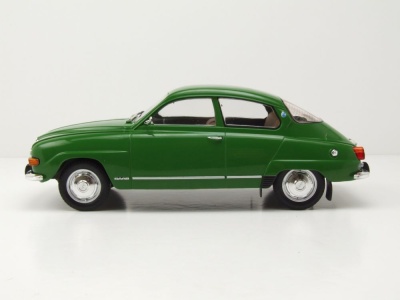 Saab 96 V4 1970 dunkelgrün Modellauto 1:18 MCG