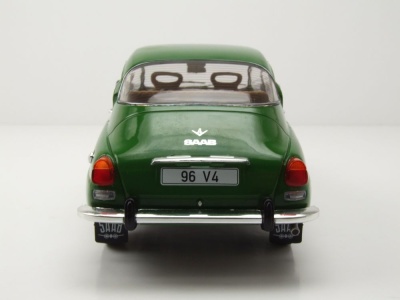 Saab 96 V4 1970 dunkelgrün Modellauto 1:18 MCG
