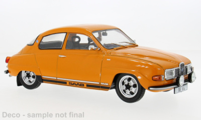 Saab 96 V4 1970 orange Modellauto 1:18 MCG