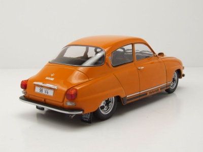 Saab 96 V4 1970 orange Modellauto 1:18 MCG