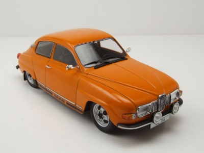 Saab 96 V4 1970 orange Modellauto 1:18 MCG