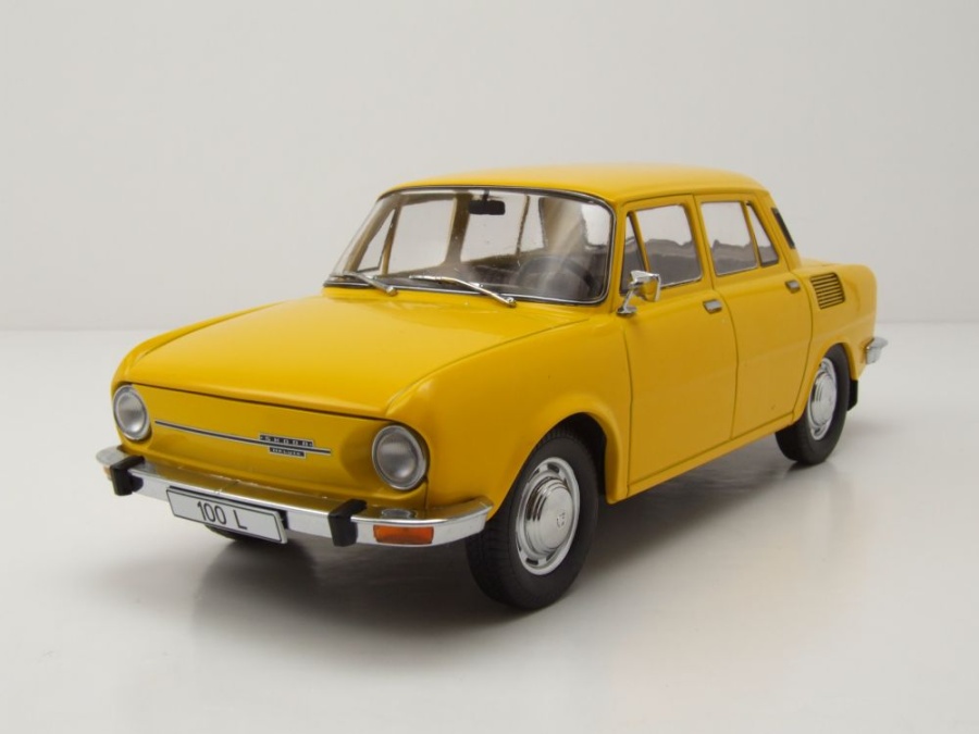 Skoda 100 1969 gelb Modellauto 1:18 MCG