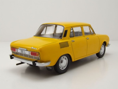Skoda 100 1969 gelb Modellauto 1:18 MCG