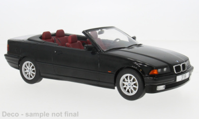 BMW 318i Cabrio E36 1996 schwarz Modellauto 1:18 MCG