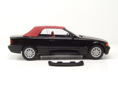 BMW 318i Cabrio E36 1996 schwarz Modellauto 1:18 MCG