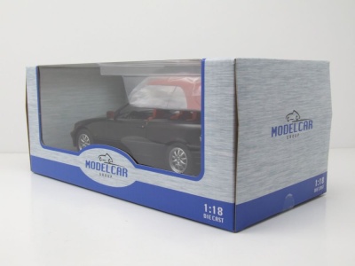 BMW 318i Cabrio E36 1996 schwarz Modellauto 1:18 MCG