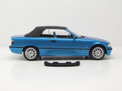 BMW 328i Cabrio E36 1996 blau metallic Modellauto 1:18 MCG