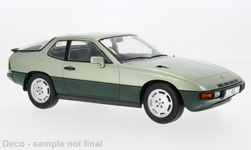 Porsche 924 Turbo 1979 hellgrün dunkelgrün Modellauto 1:18 MCG