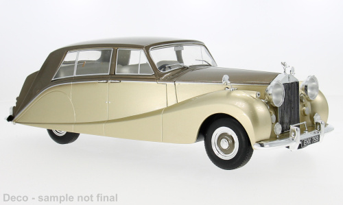 Rolls Royce Silver Wraith Empress Hooper RHD 1956 gold braun Modellauto 1:18 MCG