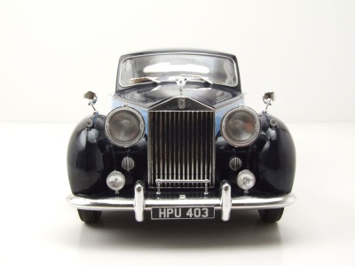 Rolls Royce Silver Wraith Empress Hooper RHD 1956 schwarz hellblau Modellauto 1:18 MCG