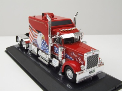 Peterbilt 379 Custom Zugmaschine 2002 rot Modellauto 1:64 ixo models