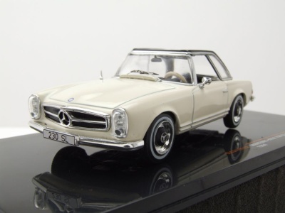 Mercedes 230 SL W113 Pagode Hardtop 1964 beige schwarz Modellauto 1:43 ixo models
