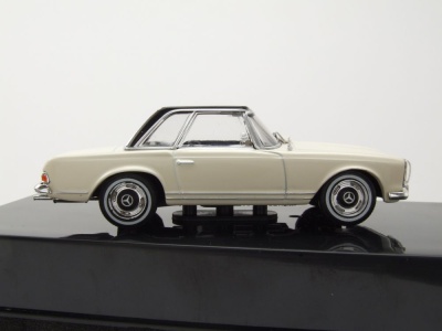 Mercedes 230 SL W113 Pagode Hardtop 1964 beige schwarz Modellauto 1:43 ixo models