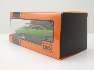 Dodge Charger R/T 1970 grün schwarz Modellauto 1:43 ixo models