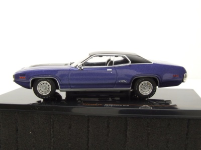 Plymouth GTX Road Runner 1971 lila metallic schwarz Modellauto 1:43 ixo models