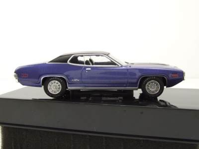 Plymouth GTX Road Runner 1971 lila metallic schwarz Modellauto 1:43 ixo models