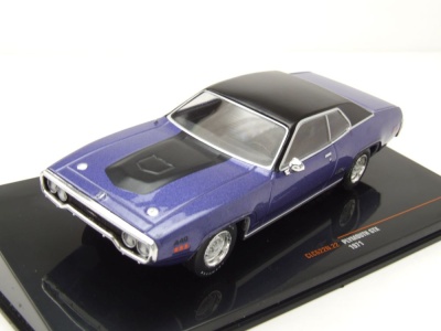 Plymouth GTX Road Runner 1971 lila metallic schwarz Modellauto 1:43 ixo models