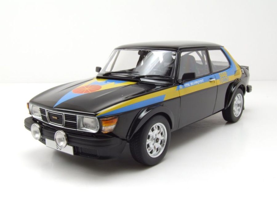 Saab 99 Turbo 1977 schwarz Modellauto 1:18 MCG
