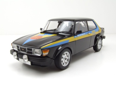 Saab 99 Turbo 1977 schwarz Modellauto 1:18 MCG