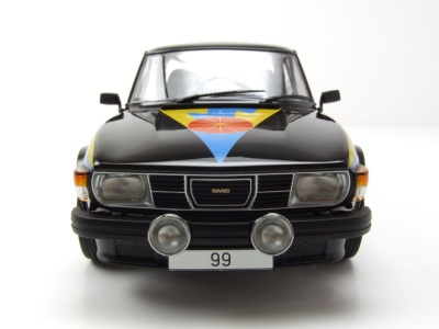 Saab 99 Turbo 1977 schwarz Modellauto 1:18 MCG