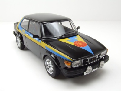 Saab 99 Turbo 1977 schwarz Modellauto 1:18 MCG