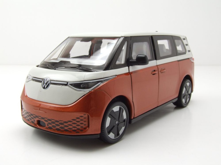 VW ID.BUZZ Bus orange metallic weiß Modellauto 1:24 Welly