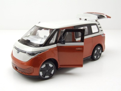 VW ID.BUZZ Bus orange metallic weiß Modellauto 1:24 Welly