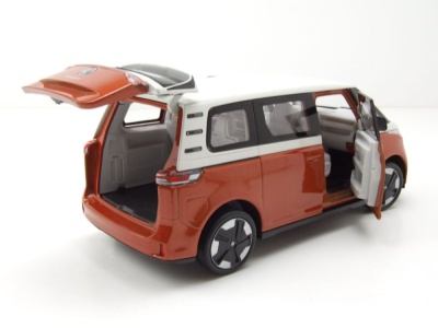 VW ID.BUZZ Bus orange metallic weiß Modellauto 1:24 Welly