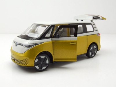 VW ID.BUZZ Bus gelb metallic weiß Modellauto 1:24 Welly