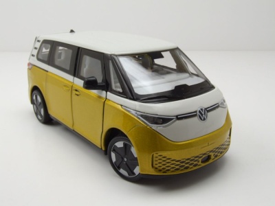 VW ID.BUZZ Bus gelb metallic weiß Modellauto 1:24 Welly