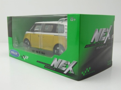 VW ID.BUZZ Bus gelb metallic weiß Modellauto 1:24 Welly