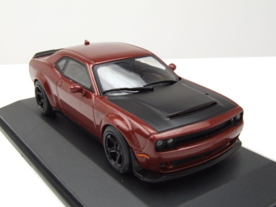 Dodge Challenger SRT Demon 2018 dunkelrot Modellauto 1:43 Solido
