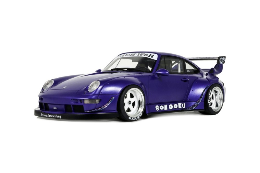 RWB Porsche 911 RAUH-Welt Son Goku 2024 lila Modellauto 1:18 GT Spirit